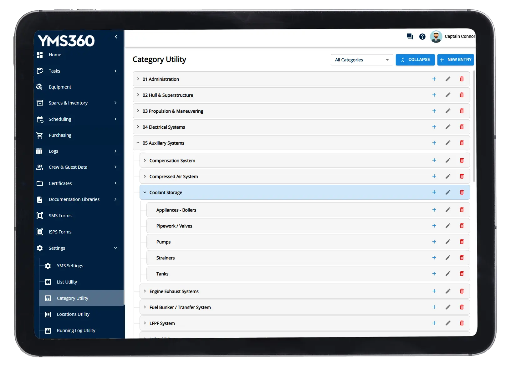 YMS360 Settings and System Utilities